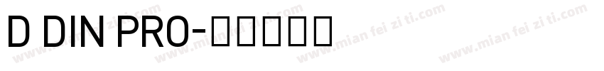 D DIN PRO字体转换